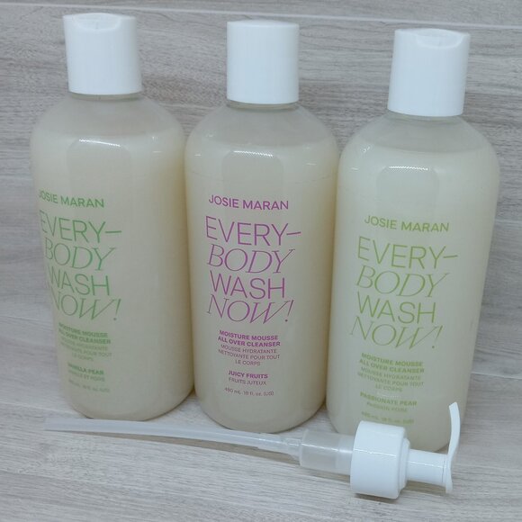 Josie Maran Every Body Wash Moisture Mousse + Pump 16oz | 3 Scents, U Pick - Picture 2 of 5
